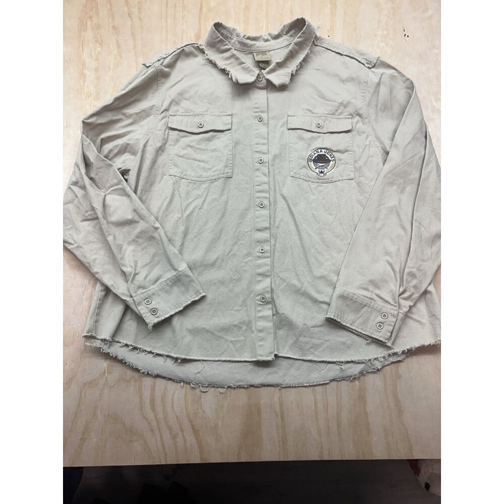 Disney Her Our Universe Indiana Jones Patch Utility Overshirt Shacket 4XL